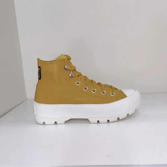 Converse Chuck Taylor All Star Leather Lugged High Top sneaker gortex waterproof - Picture 6 of 14